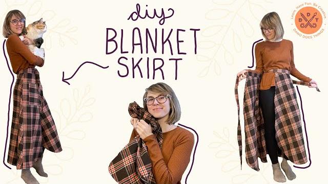 Diy wrap skirt tutorial aka the blanket skirt Diy wrap skirt tutorial aka the blanket skirt