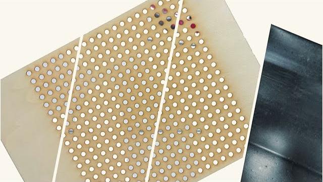 Laser drilling and cutting hole. Laser drilling and cutting hole.