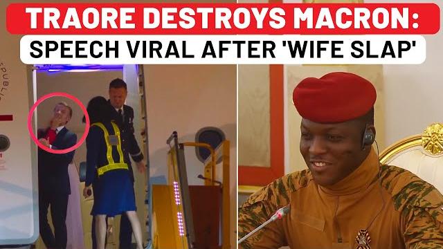 On cam: traore destroys macron for insult - speech viral amid wife 'slap' as africa kicks france out On cam: traore destroys macron for insult - speech viral amid wife 'slap' as africa kicks france out