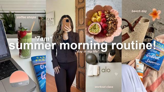 7am *summer* morning routine! productive & cozy mornings, coffee shops, beach day & clothing haul! 7am *summer* morning routine! productive & cozy mornings, coffee shops, beach day & clothing haul!