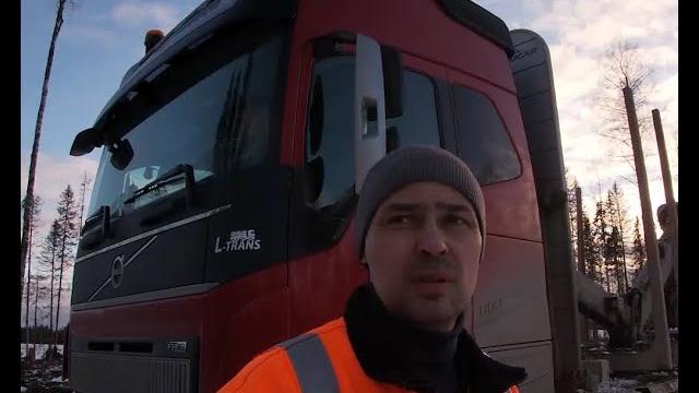 Работа на лесовозе вольво весной. Работа на лесовозе вольво весной.