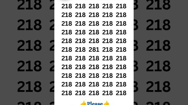 Are you genius ⁉️try this focus test #281 Are you genius ⁉️try this focus test #281