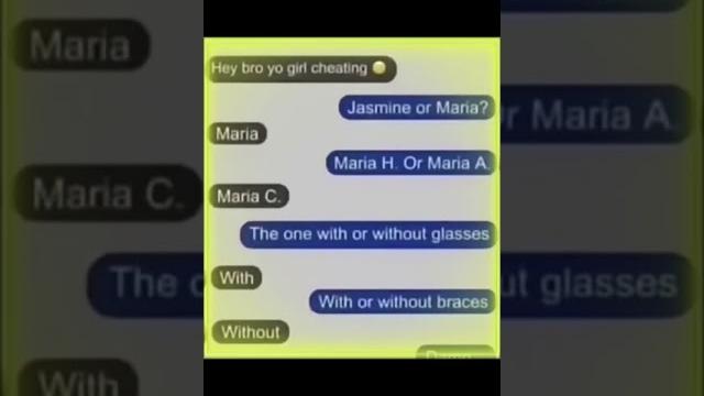 Jasmine or maria? Jasmine or maria?