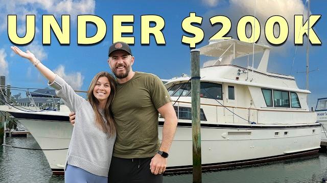 Unique 3 stateroom layout! touring a hatteras 53 extended deck my - under $200k! - great loop boat? Unique 3 stateroom layout! touring a hatteras 53 extended deck my - under $200k! - great loop boat?