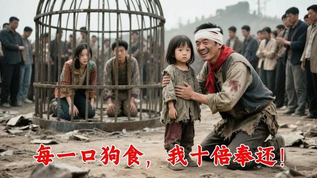 Village forced dad to eat dog food! 8-year-old daughter picked trash, returned billions in 3 days Village forced dad to eat dog food! 8-year-old daughter picked trash, returned billions in 3 days