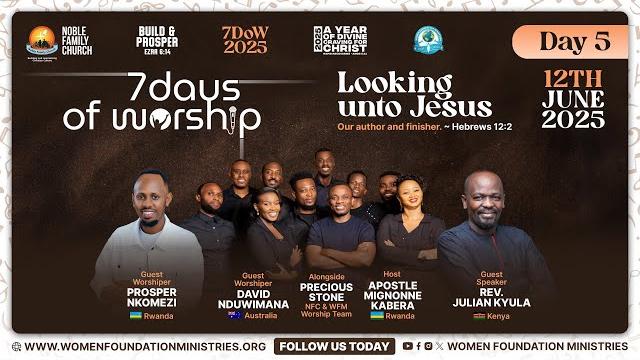 7 days of worship (looking unto jesus) day 5 - hebrews 12:2 - with ap mignonne kabera 7 days of worship (looking unto jesus) day 5 - hebrews 12:2 - with ap mignonne kabera
