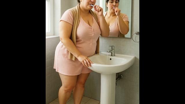 A beautiful dubai lady brushing her teeth in the bathroom.dubai princess vlog #beautifulladystyle A beautiful dubai lady brushing her teeth in the bathroom.dubai princess vlog #beautifulladystyle