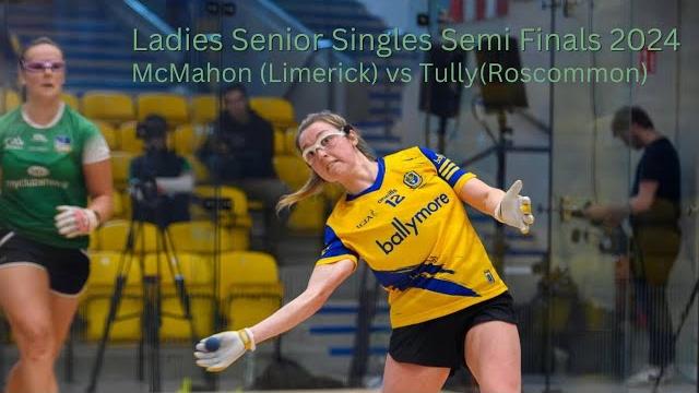 All ireland ladies senior singles semi final - martina mcmahon (limerick) vs fiona tully (roscommon) All ireland ladies senior singles semi final - martina mcmahon (limerick) vs fiona tully (roscommon)