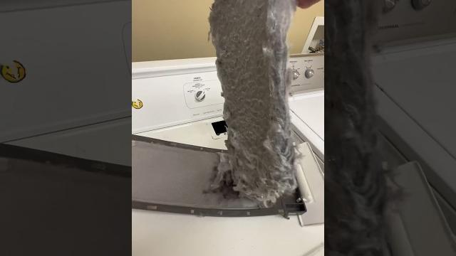 She didn’t know?! #dryerventcleaning #laundry #firehazard #oddlysatisfying #cleaning She didn’t know?! #dryerventcleaning #laundry #firehazard #oddlysatisfying #cleaning