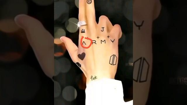 Bts army name in jk hand #shorts#kpop#yt Bts army name in jk hand #shorts#kpop#yt