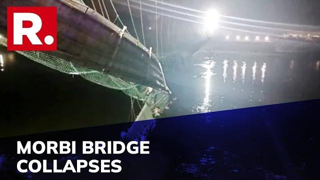 Multiple casualties as newly-renovated cable bridge collapses in morbi, gujarat; rescue ops underway Multiple casualties as newly-renovated cable bridge collapses in morbi, gujarat; rescue ops underway