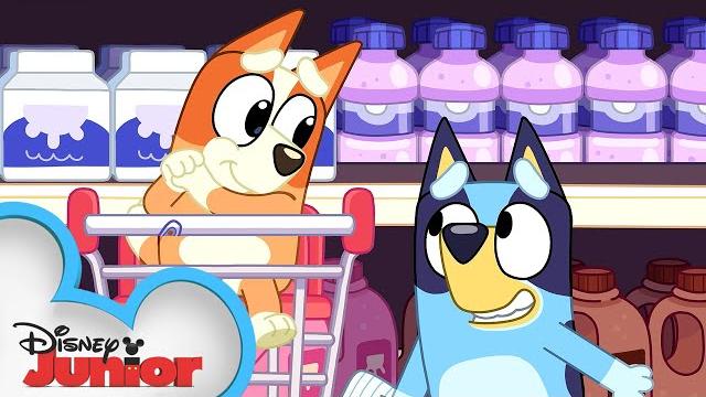 Bluey and bingo go grocery shopping | bluey | disney junior Bluey and bingo go grocery shopping | bluey | disney junior
