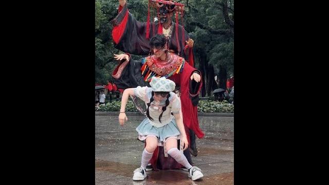 The promise is also in tune with the slippery foot monster teacher on the mechanical nuo dance# nuo The promise is also in tune with the slippery foot monster teacher on the mechanical nuo dance# nuo