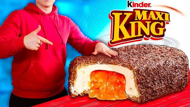 Мы приготовили огромный kinder maxi king весом в 70 килограмм Мы приготовили огромный kinder maxi king весом в 70 килограмм