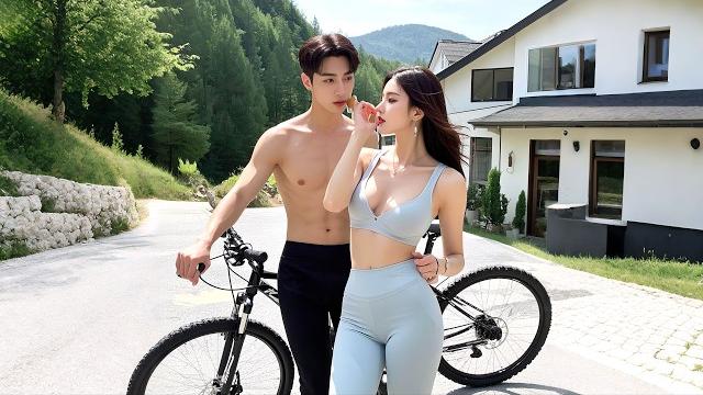 Poor guy cycling in no-man's land meets mixed-gender group, wins goddess' room & touches her smooth Poor guy cycling in no-man's land meets mixed-gender group, wins goddess' room & touches her smooth