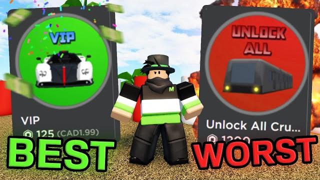 The best to worst gamepasses to get in car crushers 2! The best to worst gamepasses to get in car crushers 2!