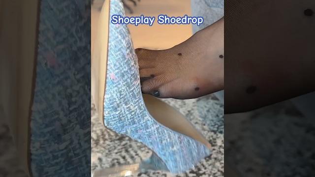 Closeup toes dangle shoedrop! nylons pantyhose tights stockings heels pumps stilettos shoeplay feet Closeup toes dangle shoedrop! nylons pantyhose tights stockings heels pumps stilettos shoeplay feet