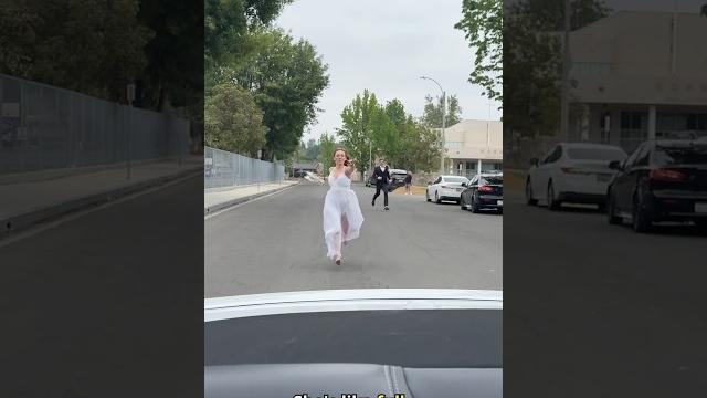 Runaway bride escapes groom! #bride #groom #wedding Runaway bride escapes groom! #bride #groom #wedding