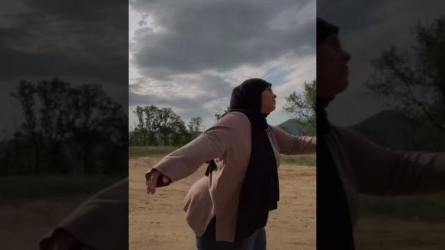 Hijab girl in tik tok. time passing. Hijab girl in tik tok. time passing.