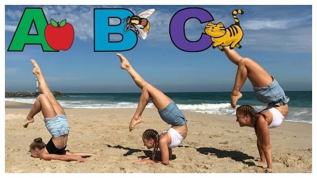 Alphabet gymnastics challenge | the rybka twins Alphabet gymnastics challenge | the rybka twins