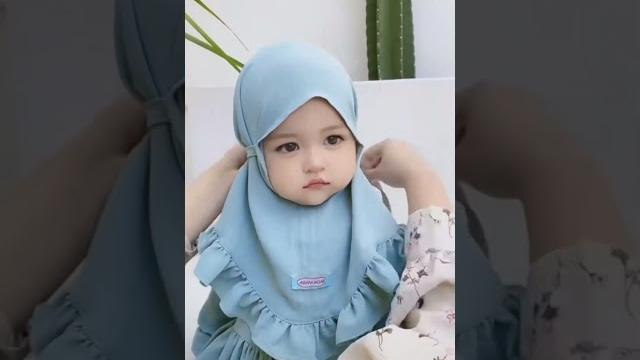 So cute hijabi baby girl cute baby wearing hijab So cute hijabi baby girl cute baby wearing hijab