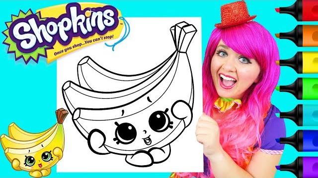 Coloring shopkins buncho bananas crayola coloring page prismacolor markers | kimmi the clown Coloring shopkins buncho bananas crayola coloring page prismacolor markers | kimmi the clown