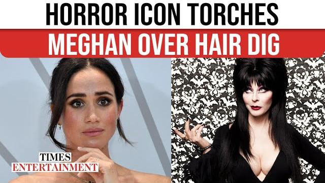 Meghan markle roasted; horror queen elvira haunts 'princess' over hair-dye comment | watch Meghan markle roasted; horror queen elvira haunts 'princess' over hair-dye comment | watch