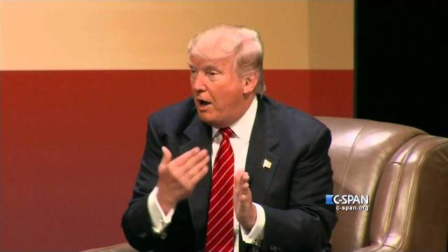 Trump: "he's a war hero because he was captured. i like people that weren't captured" (c-span) Trump: "he's a war hero because he was captured. i like people that weren't captured" (c-span)