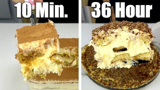 10-mins v.s 36-hour tiramisu (then taking my roommate outside) 10-mins v.s 36-hour tiramisu (then taking my roommate outside)