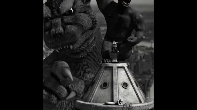 Godzilla ruins the original king kong ️ #shorts #godzilla Godzilla ruins the original king kong ️ #shorts #godzilla
