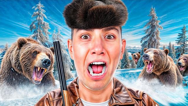 Стал охотником в зимней тайге на 24 часа! встретил медведя! Стал охотником в зимней тайге на 24 часа! встретил медведя!