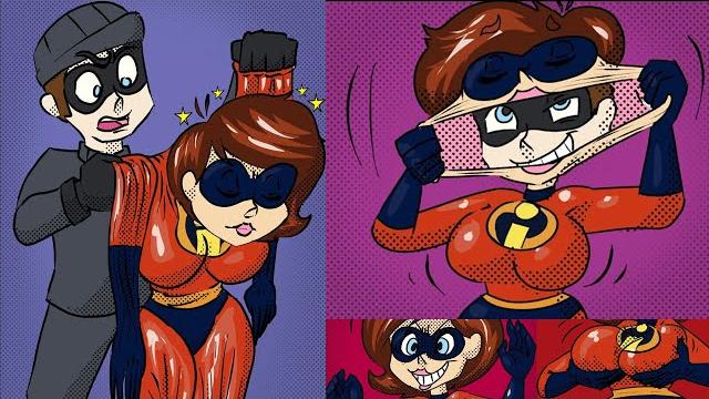 Female skinsuit elastigirl animated comic Female skinsuit elastigirl animated comic