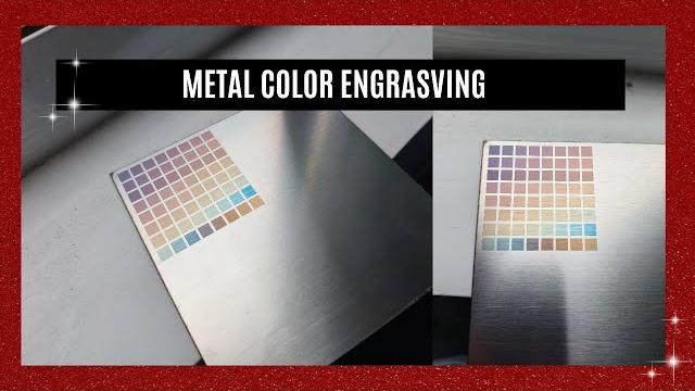 Jpt 100w laser color engraving on metal Jpt 100w laser color engraving on metal
