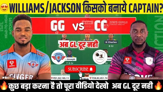 Gg vs cc dream11, gg vs cc dream11 team, gg vs cc dream11 prediction, spice isle t10 league 2025 Gg vs cc dream11, gg vs cc dream11 team, gg vs cc dream11 prediction, spice isle t10 league 2025