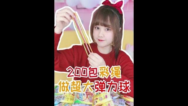 #兔兔bunny - 快进直播间,看兔兔用200包彩虹糖做超大弹力球! 彩虹 挑战 直播 #兔兔bunny - 快进直播间,看兔兔用200包彩虹糖做超大弹力球! 彩虹 挑战 直播