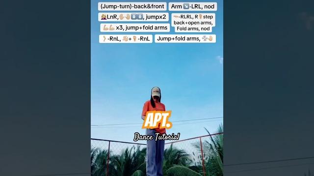 Apt. dance tutorial -tiktok dance #shorts Apt. dance tutorial -tiktok dance #shorts