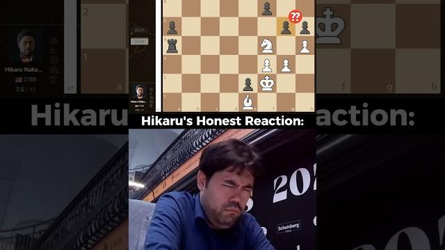 Hikaru can’t believe alireza’s blunder Hikaru can’t believe alireza’s blunder