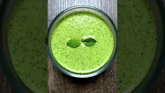 Mint yogurt dip for tandoori | green/mint chutney dip for tandoori chicken | ddlj bgm music #shorts Mint yogurt dip for tandoori | green/mint chutney dip for tandoori chicken | ddlj bgm music #shorts