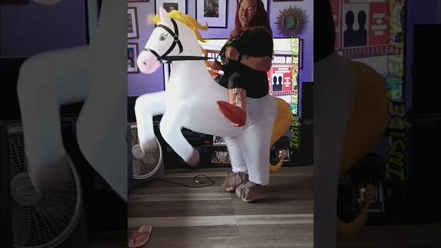 Riding my new pony Riding my new pony