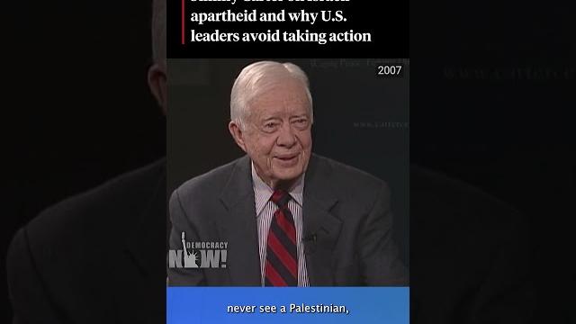 Jimmy carter on israeli apartheid #palestine Jimmy carter on israeli apartheid #palestine