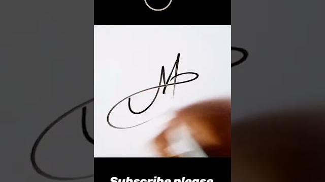 M signature #shorts #signature M signature #shorts #signature