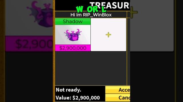 Trading shadow w/l #bloxfruit Trading shadow w/l #bloxfruit