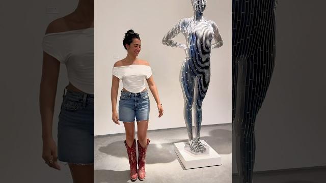 “just a model,” they said. me, surrounded by sculptures of myself in a california art show. #art “just a model,” they said. me, surrounded by sculptures of myself in a california art show. #art