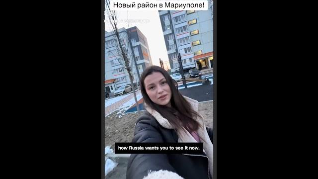 Influencers show russia's view of mariupol Influencers show russia's view of mariupol