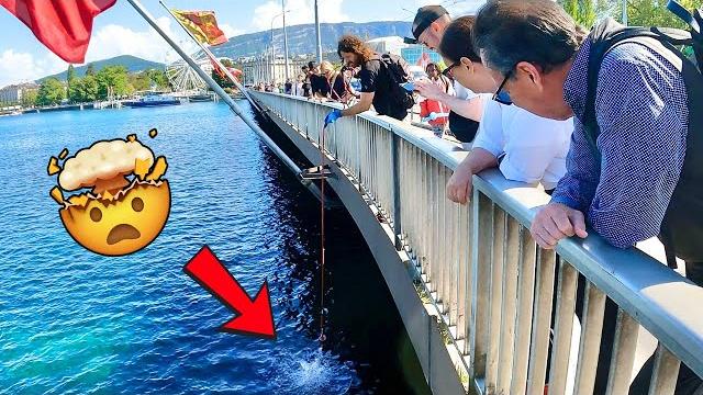Magnet fishing in the heart of geneva *switzerland* Magnet fishing in the heart of geneva *switzerland*