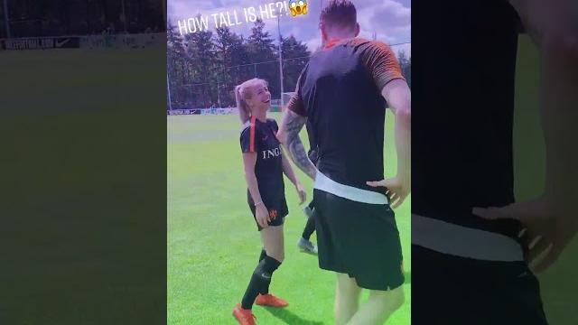 Can you guess his height? #football Can you guess his height? #football