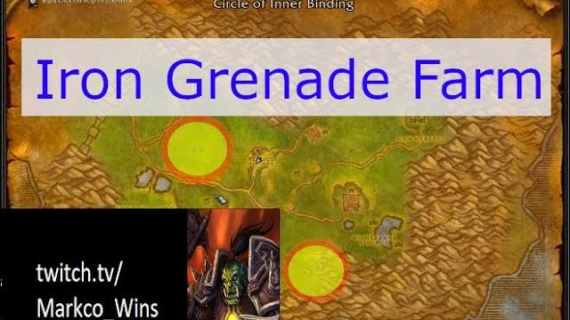 Best iron grenade farming spot in wow classic Best iron grenade farming spot in wow classic