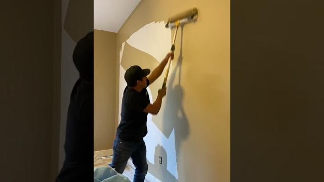 20sec to paint a wall with a 18in roller 20sec to paint a wall with a 18in roller