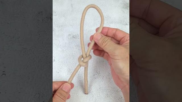 试试用这种方法打单环结 试试用这种方法打单环结