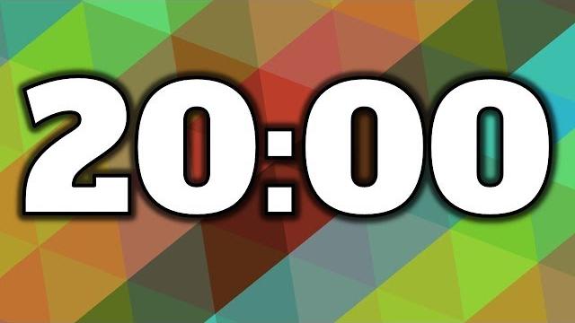 20 minute timer 20 minute timer